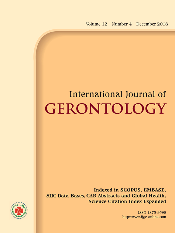 Go to journal home page - International Journal of Gerontology